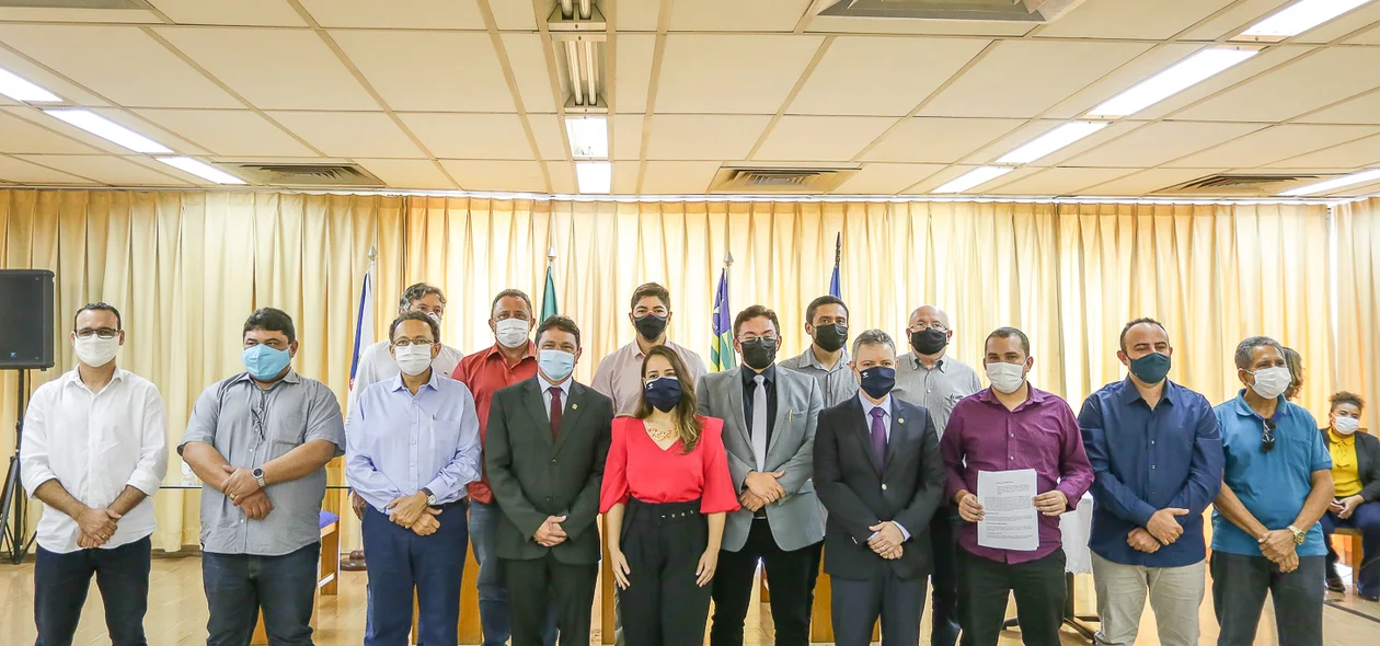 Autoridades presentes no evento da Receita Federal
