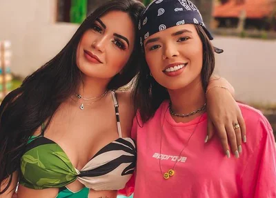Cantora Maria Clara com sua esposa, a influenciadora Fernanda Aguiar
