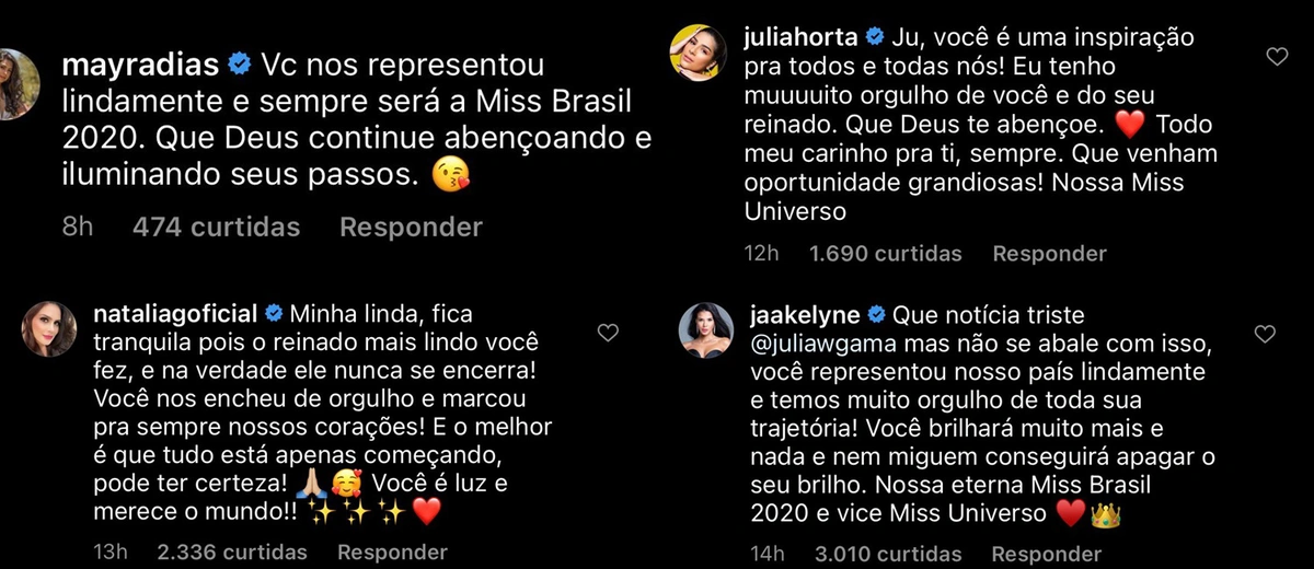 Comentários na publicação