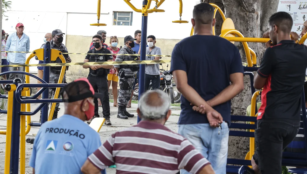 Crime aconteceu na praça