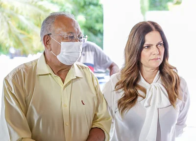 Dr. Pessoa ao lado de Iracema Portela