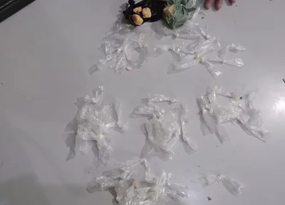 Drogas apreendidas pela PM