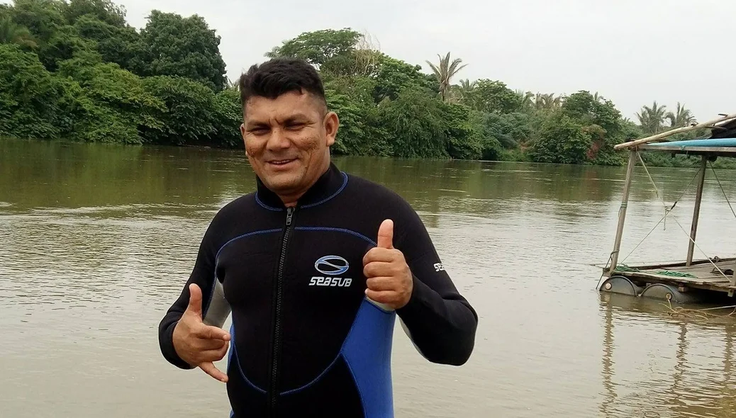 Edinilson Santos, dragueiro que morreu afogado no exercício da profissão