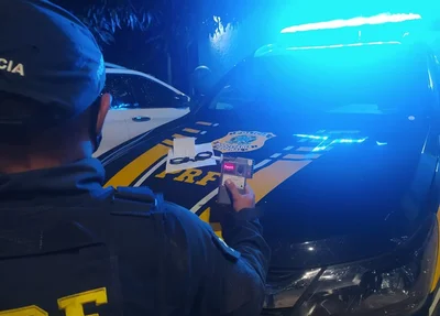 Flagrante da PRF em Cristino Castro