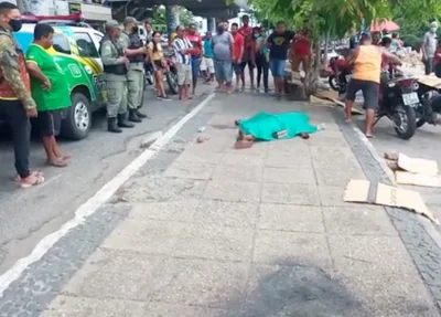Homem foi assassinado com uma facada no peito no centro de Teresina