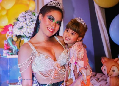 Influencer Bruna Marques e sua filha, Lua
