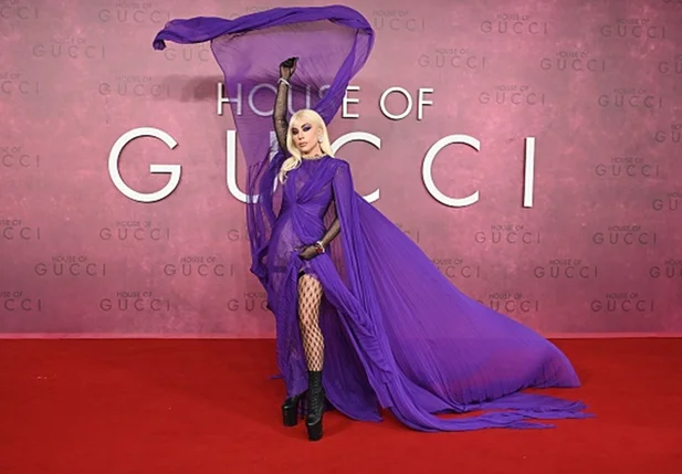 Lady Gaga na premiere do filme House of Gucci