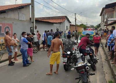 Local do homicídio no Dirceu II