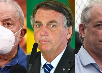 Lula, Bolsonaro e Ciro Gomes