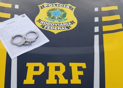 Mandado de prisão cumprido pela PRF