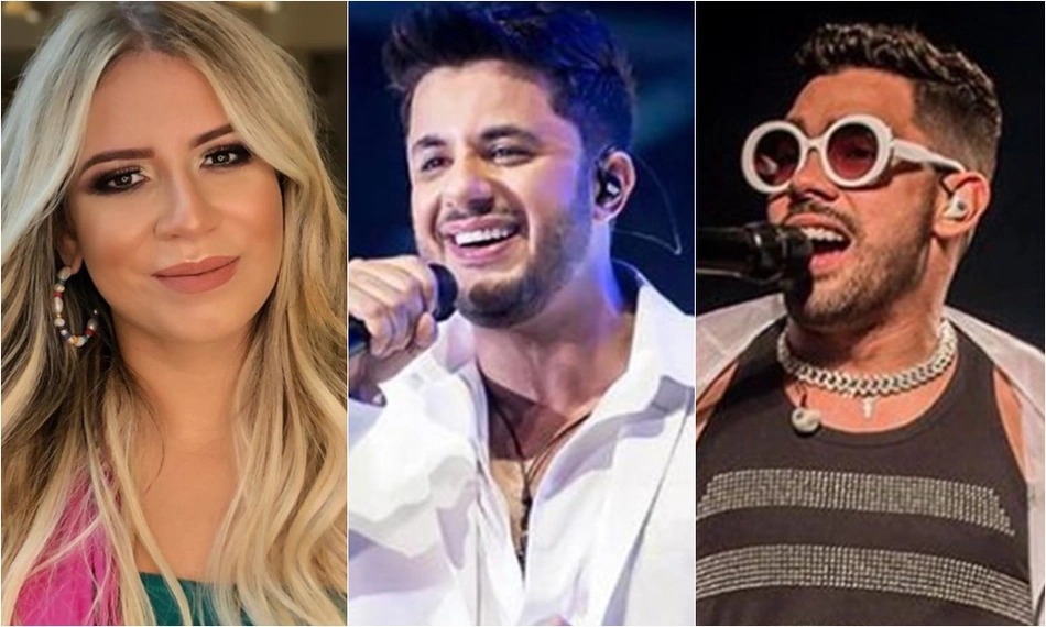 Marília Mendonça, Cristiano Araújo, Gabriel Diniz
