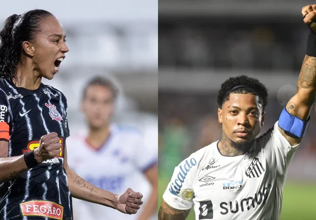 Marinho cerra os punhos em apoio à jogadora Adriana.