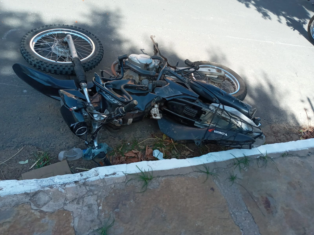 Motocicleta da vítima
