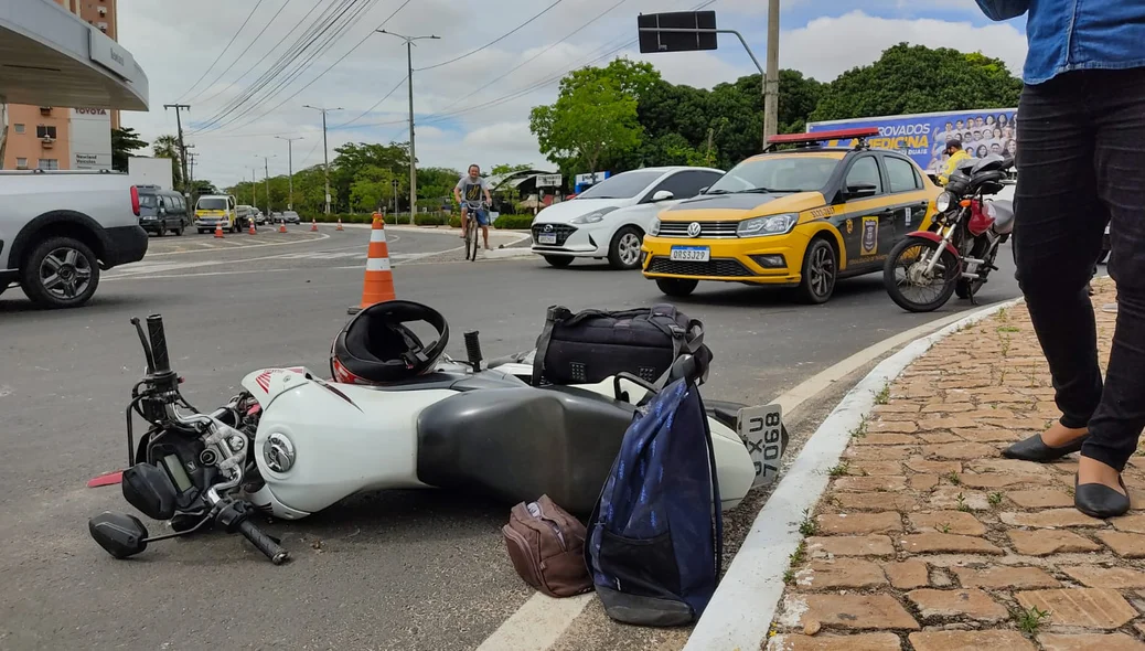 Motocicleta da vítima