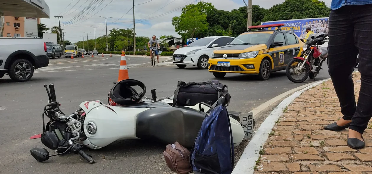 Motocicleta da vítima