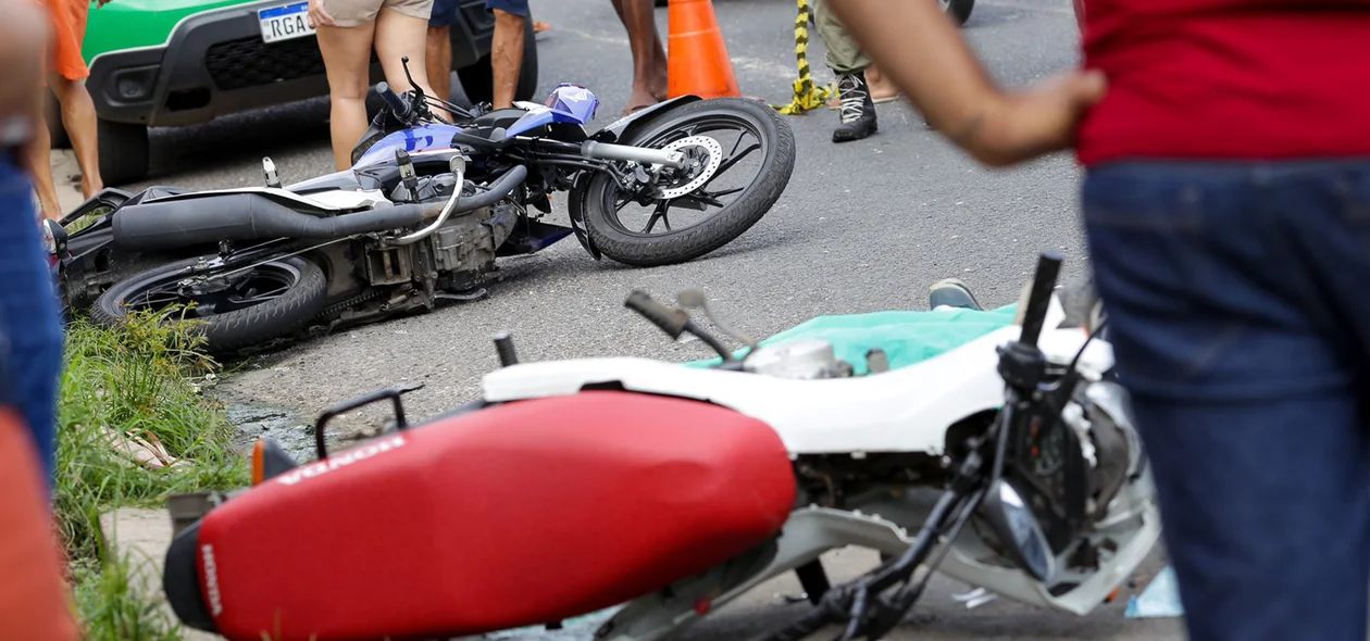 Motos envolvidas no acidente
