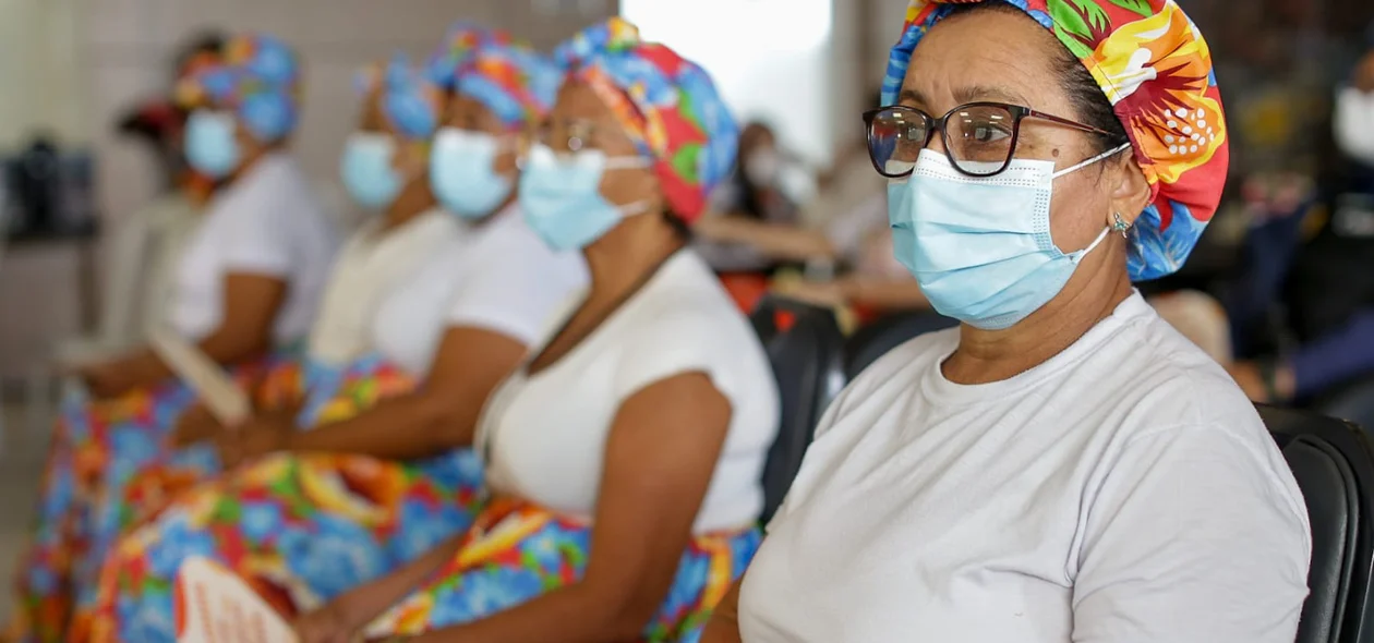 Mulheres participaram da solenidade