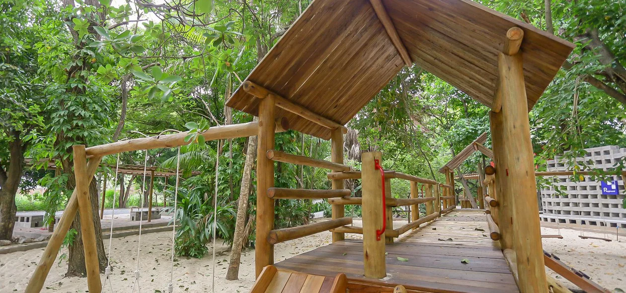 O espaço está sendo construído para as crianças