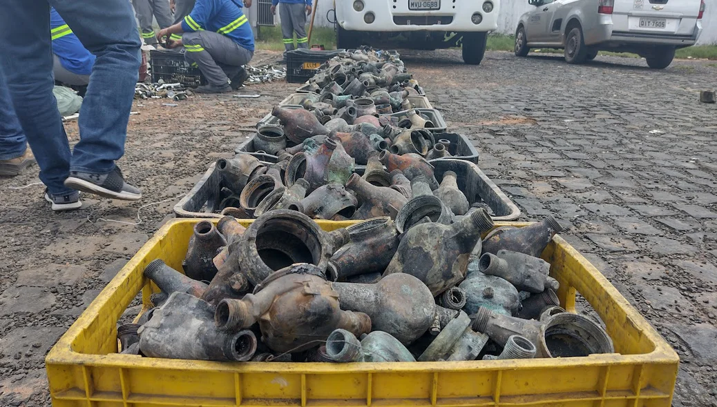 Os materiais estavam em um caminhão