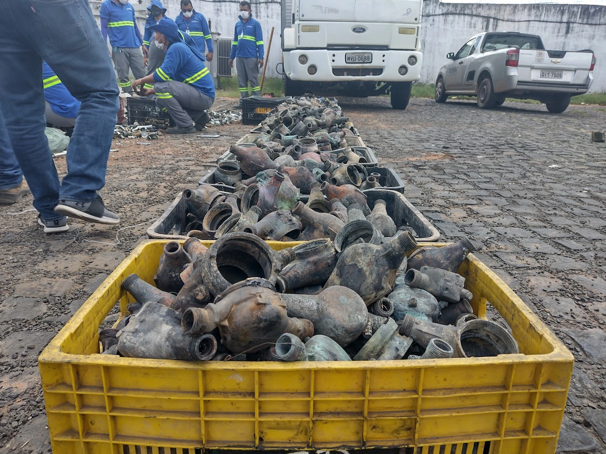 Os materiais estavam em um caminhão