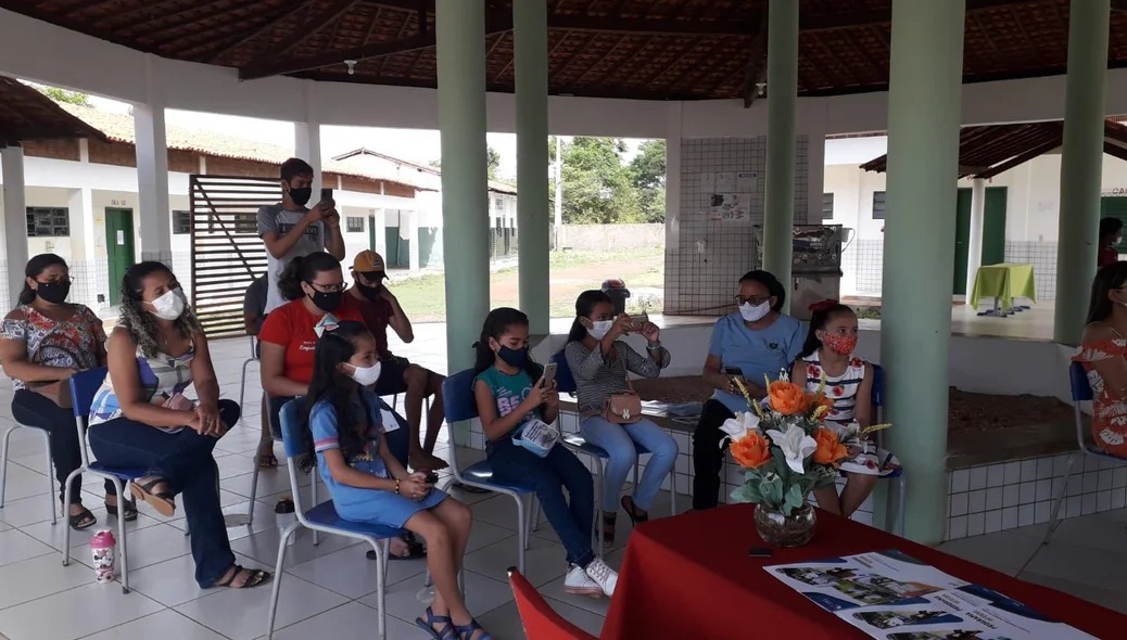 Participaram também da palestra representantes das escolas municipais