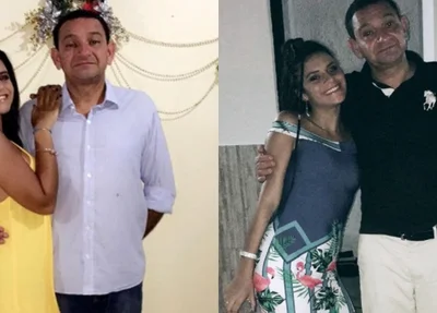 Piloto Geraldo Martins de Medeiros Júnior e a filha Vitória