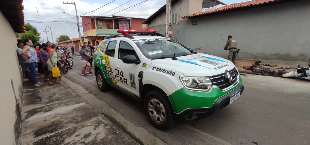 Polícia Militar fez o isolamento do local