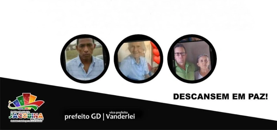 Prefeitura de Jacobina lamenta morte de família em acidente na PI 143