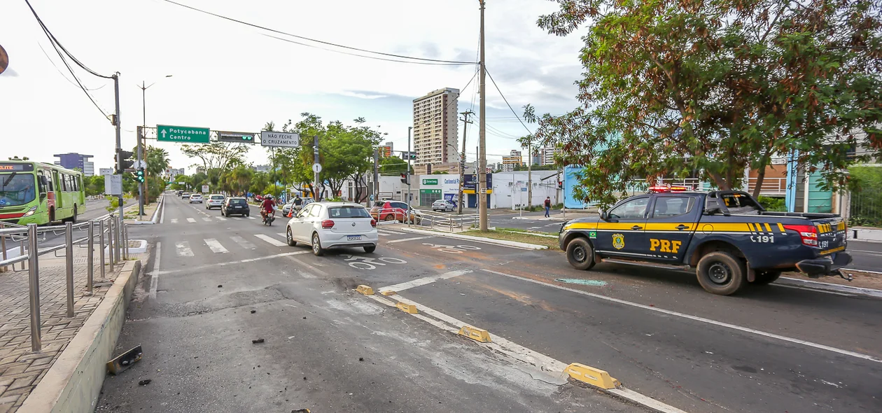 PRF no local do acidente