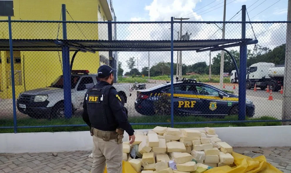 Queijo apreendido na BR 316 no Maranhão
