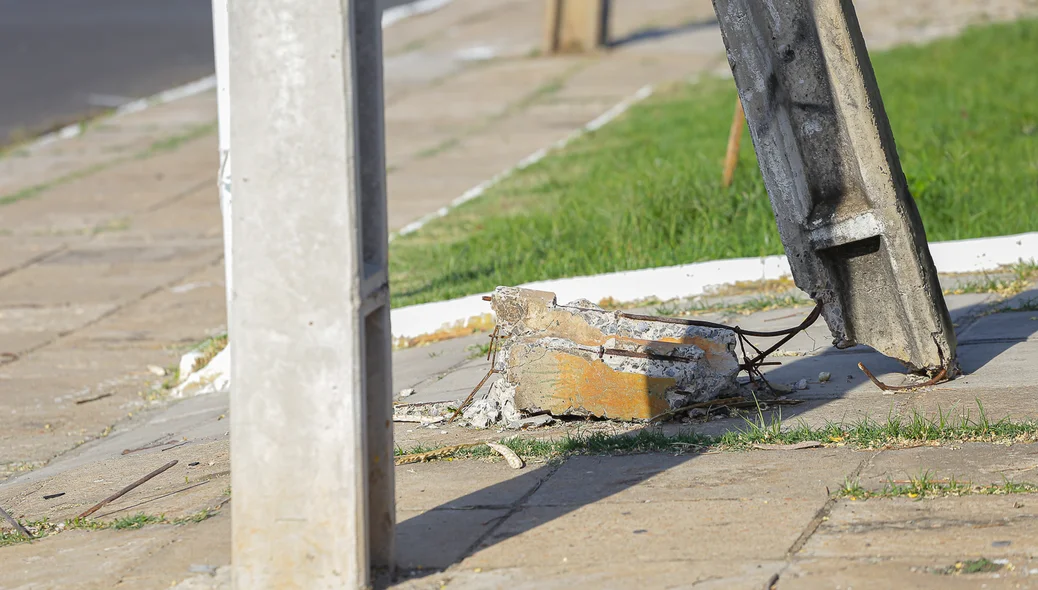 Situação do poste de energia