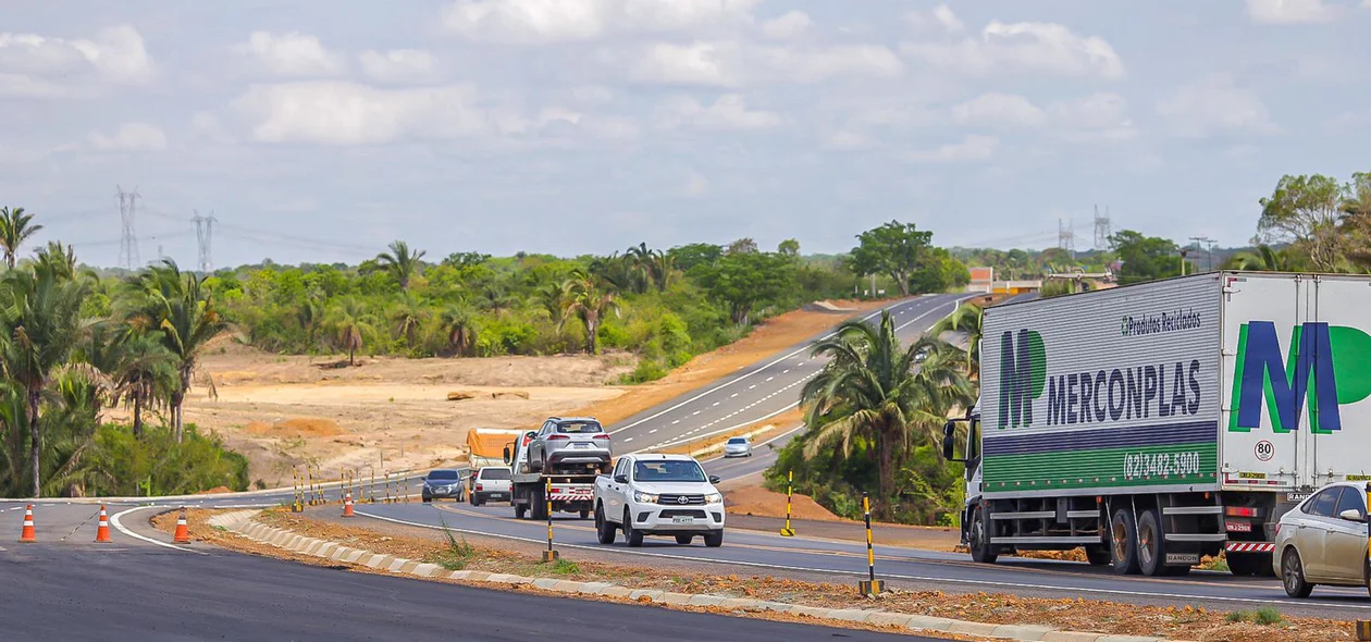 Trecho em obra na BR 316