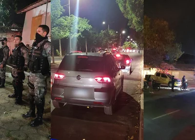 Veículo apreendido e barreiras realizadas na Operação Timon Seguro