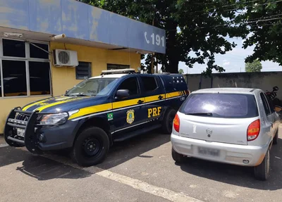 Veículo apreendido pela PRF na BR 316 em Teresina