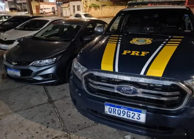 Veículo recuperado pela PRF