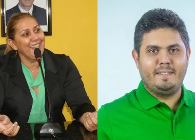 Vereadora Silvania Oliveira e prefeito José Fernando