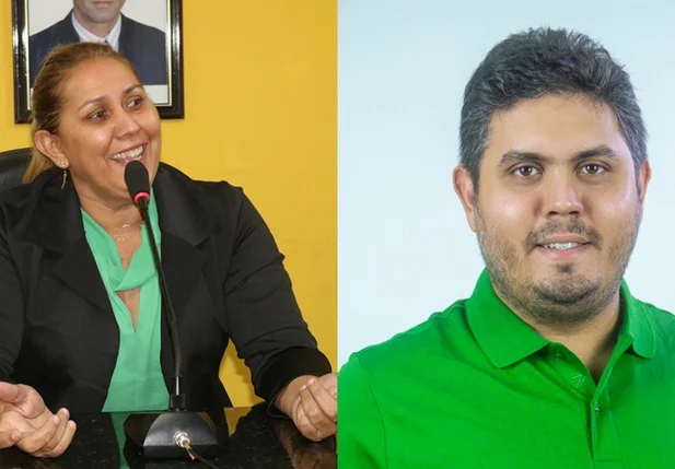 Vereadora Silvania Oliveira e prefeito José Fernando