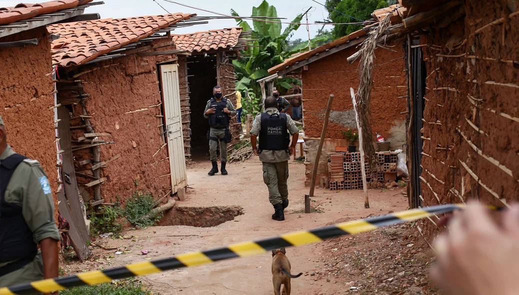 A área foi isolada pela PM