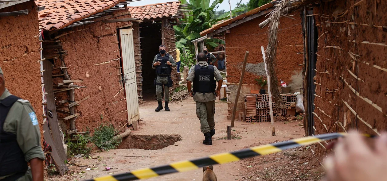 A área foi isolada pela PM