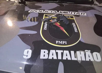 Arma apreendida pela PM PI