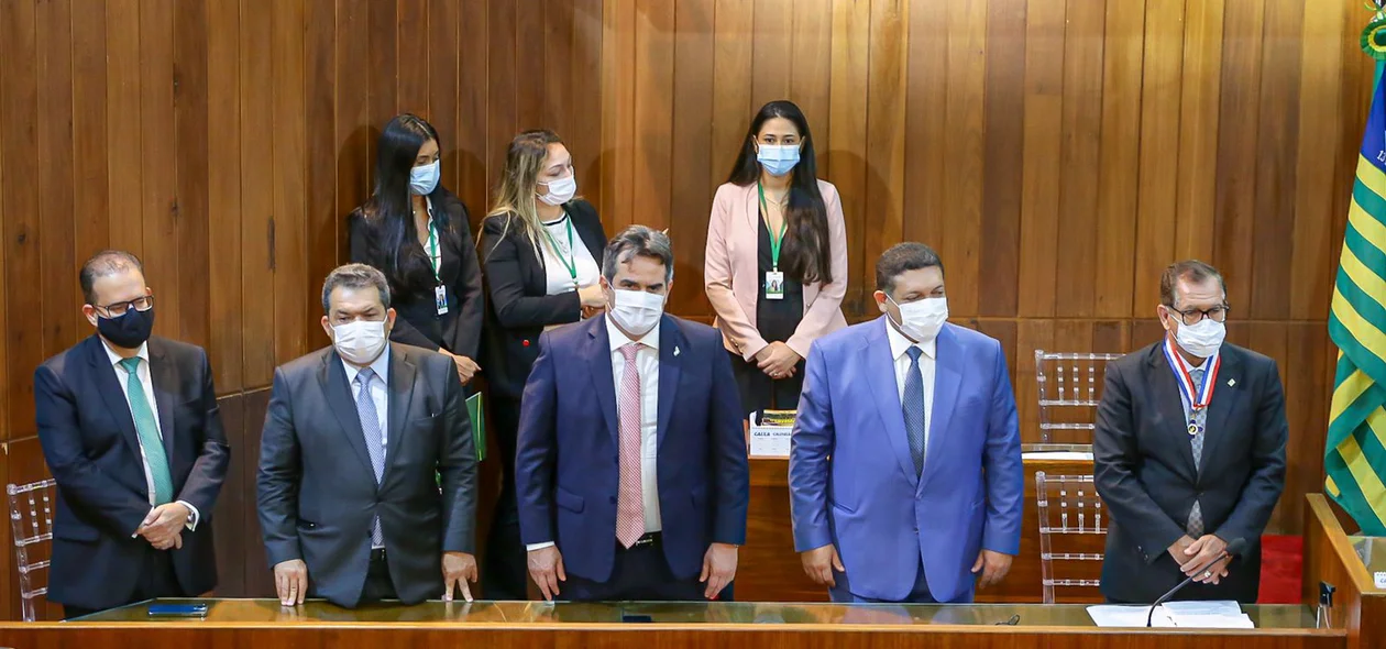 Autoridades presentes no evento
