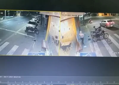 Câmera flagra acidente envolvendo o advogado Marcus Vinícius Nogueira