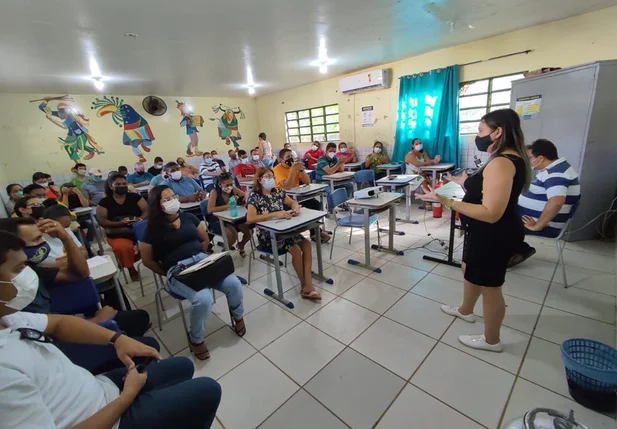 Capacitação com os servidores municipais em Nossa Senhora de Nazaré
