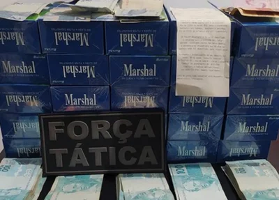Cigarros contrabandeados apreendidos em Esperantina