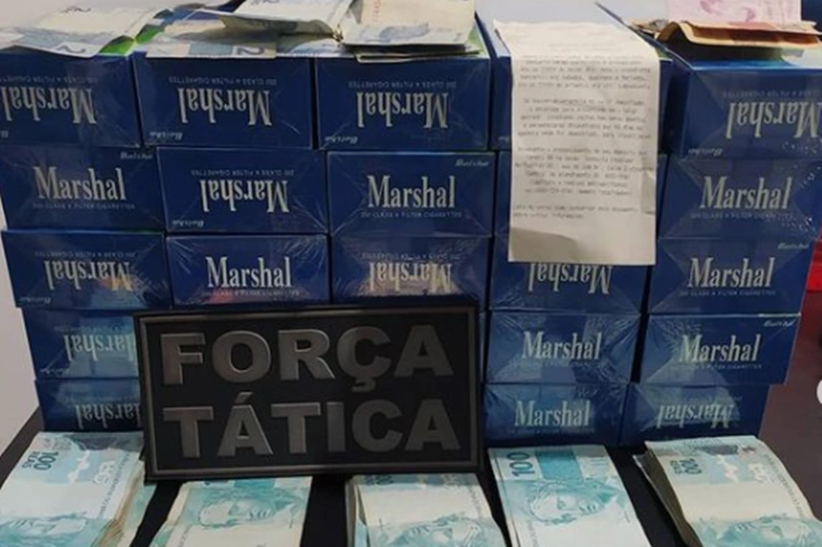 Cigarros contrabandeados apreendidos em Esperantina