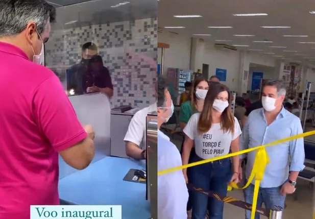 Ciro Nogueira em voo inaugural