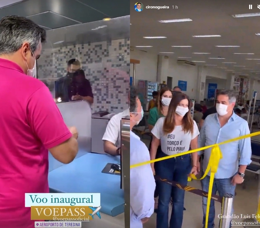 Ciro Nogueira em voo inaugural
