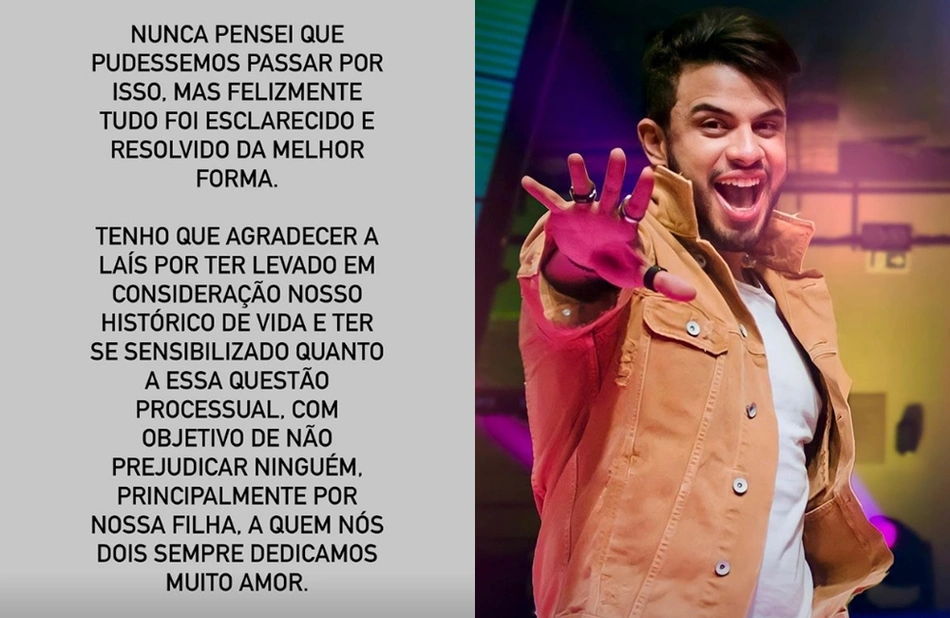 Declaração de Ávine Vinny em seu Instagram