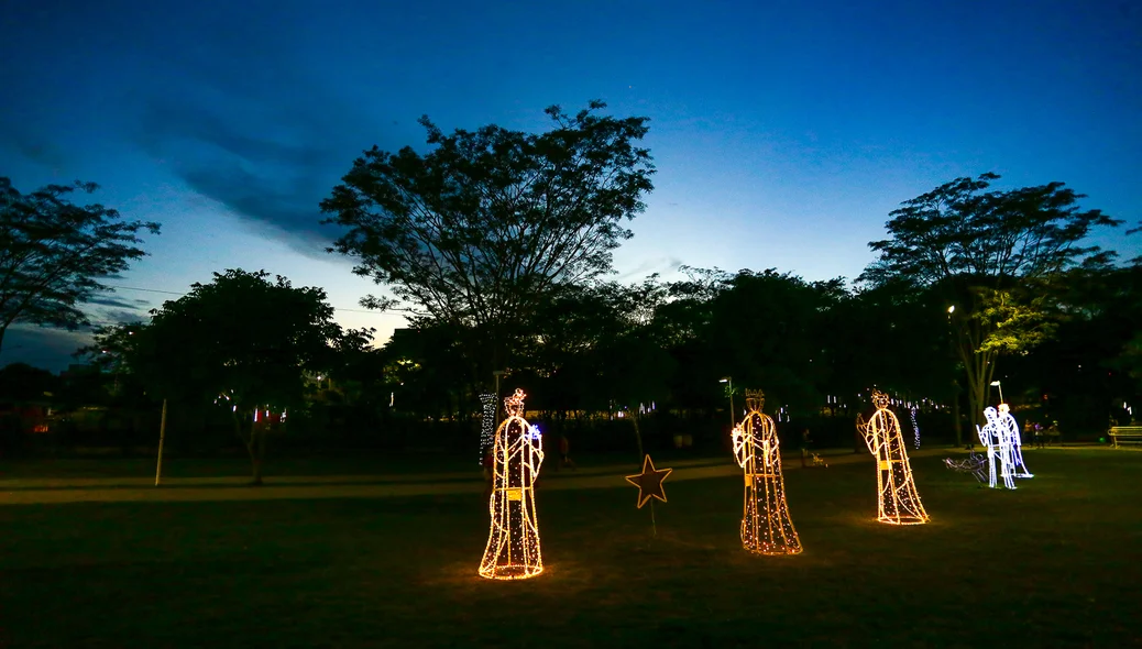 Decoração no Parque da Cidadania
