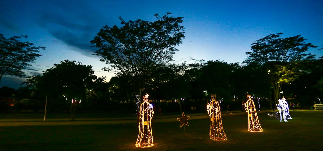 Decoração no Parque da Cidadania